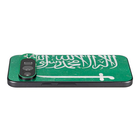 Saudi Arabia Flag Distressed Google Pixel 9 Pro Skin